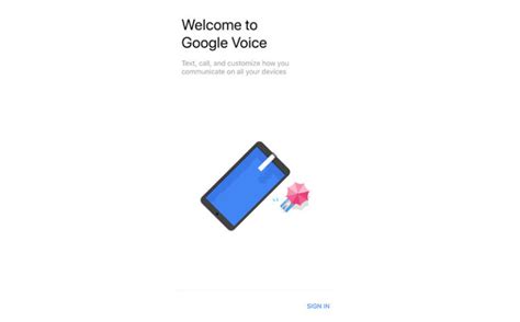 Sign in to Google Voice .